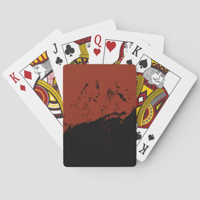 Brushstroke 7 poker cards (Back)