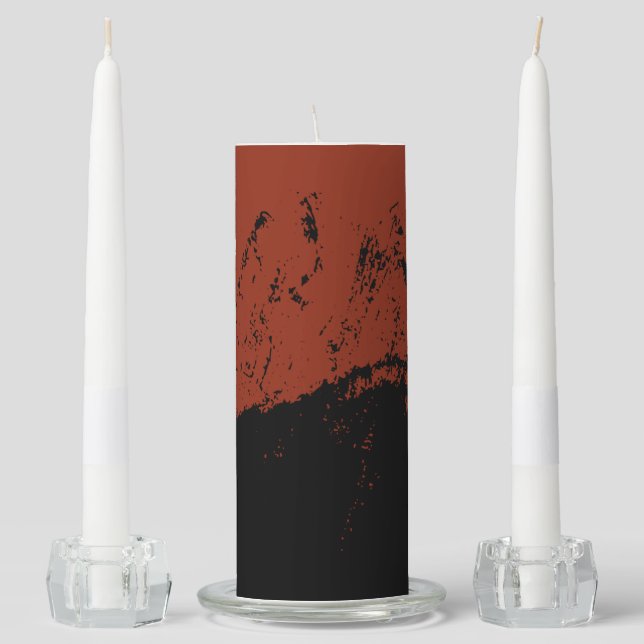 Brushstroke 7 unity candle set (Front)