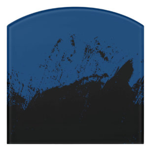 Brushstroke 8 door sign