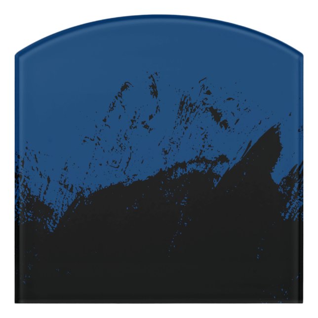 Brushstroke 8 door sign (Contour Front)
