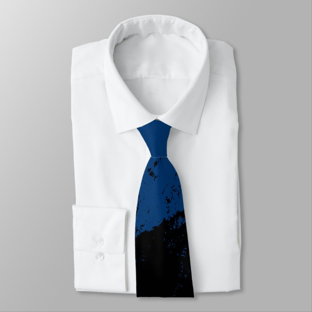 Brushstroke 8 neck tie (Tied)