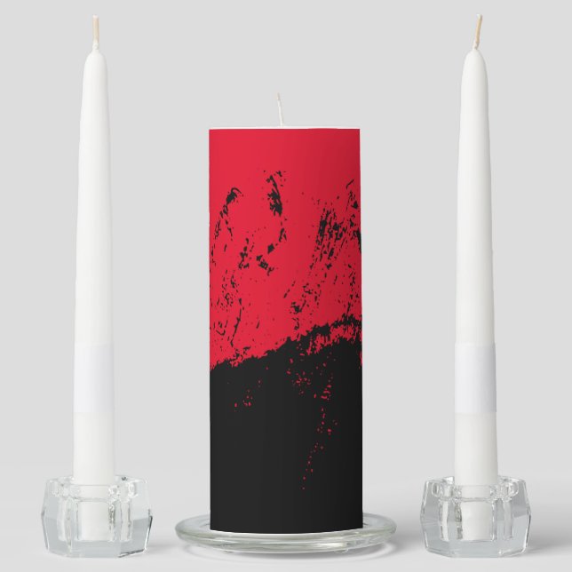 Brushstroke 9 unity candle set (Front)