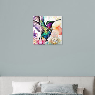 Brushstroke Bird Art Foam Core Photo Tile