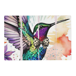 Brushstroke Bird Art Placemat