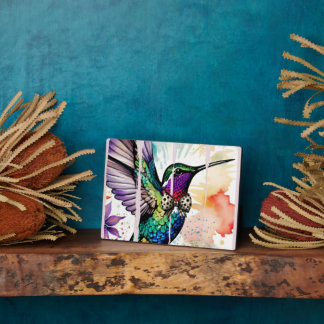 Brushstroke Bird Art Plaque