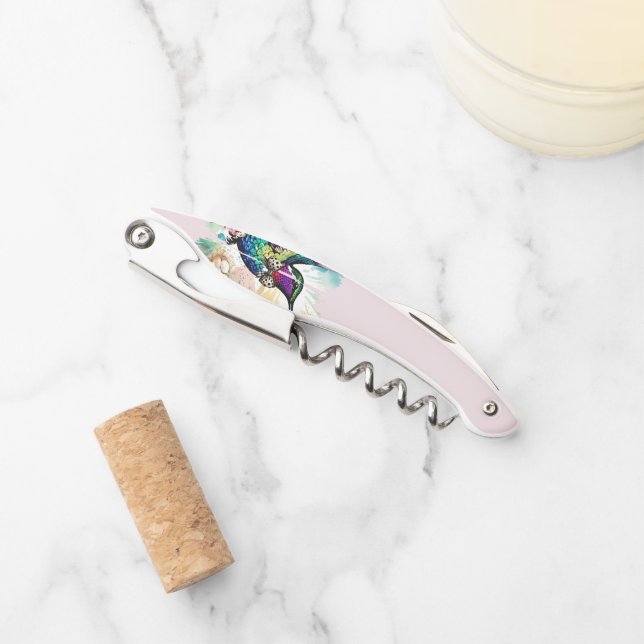 Brushstroke Bird Art Waiter's Corkscrew (Front)