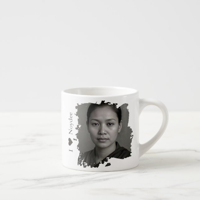 Brushstroke design for your image and text espresso cup (Right)