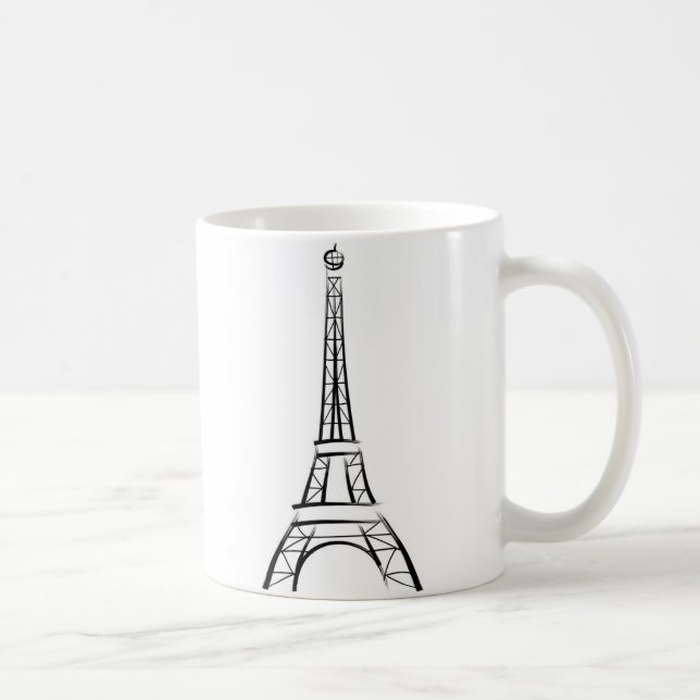 Brushstroke Eiffel Tower Coffee Mug (Right)