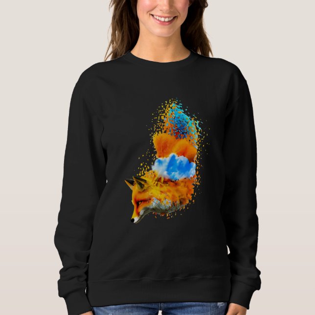 Brushstroke Fox Sweatshirt (Front)