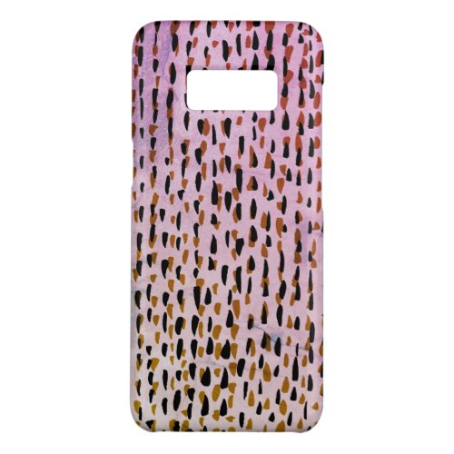 Brushstroke ink spots modern abstract blue purple Case_Mate samsung galaxy s8 case