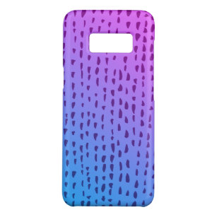Brushstroke ink spots modern abstract blue purple Case-Mate samsung galaxy s8 case