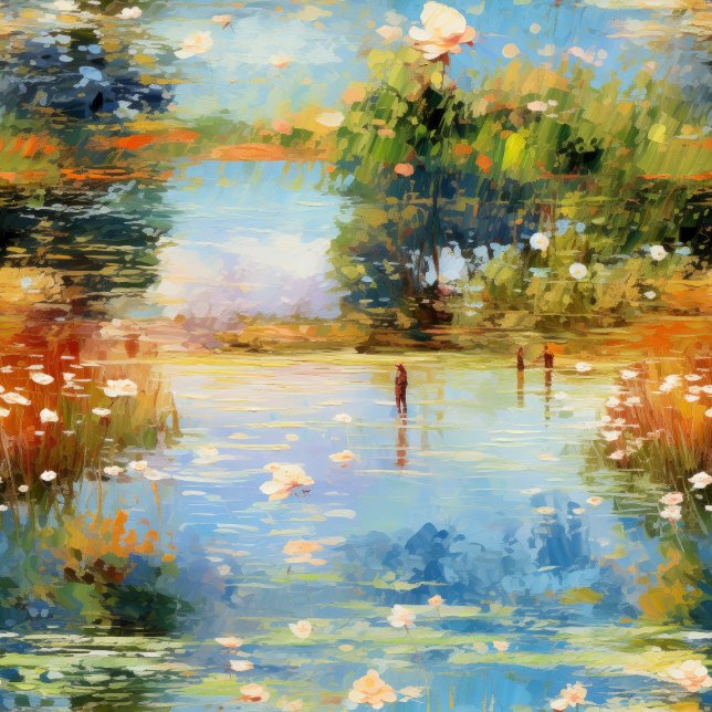 Brushstroke Magic Canvas Print (Impressionism Unveiled: Monet's Timeless Visions.)