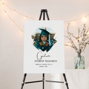 Brushstroke photo Graduation Signature Message Foam Board