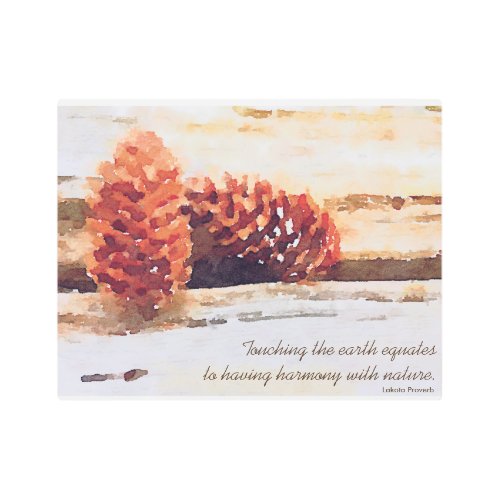 Brushstroke Pine Cones Digital Art