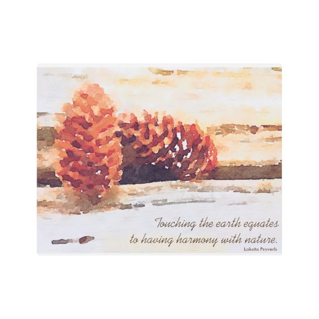 Brushstroke Pine Cones Digital Art (Front)
