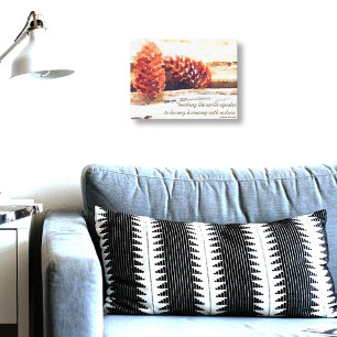 Brushstroke Pine Cones Digital Art Canvas Print