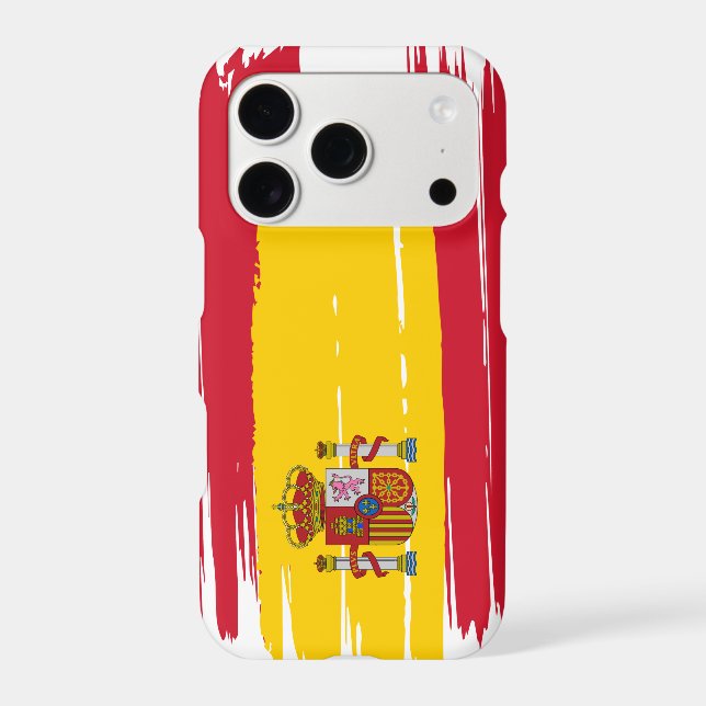 Brushstroke Spain Flag Iphone Case (Back)