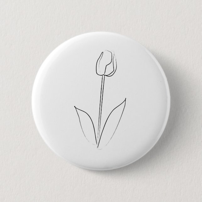 Brushstroke Tulip Button (Front)
