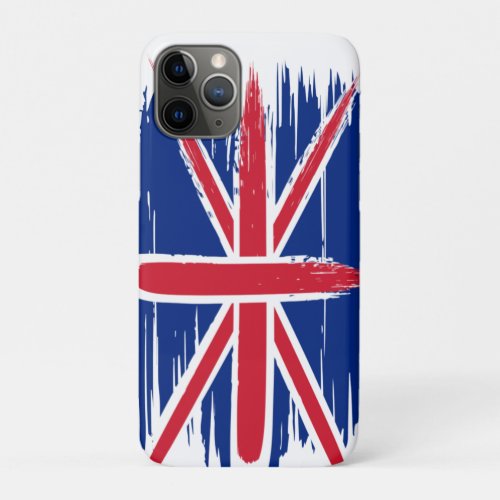 Brushstroke UK Union Jack Flag iPhone 11 Pro Case