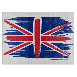 Brushstroke UK Union Jack Flag Cutting Board