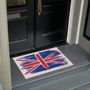 Brushstroke UK Union Jack Flag Doormat