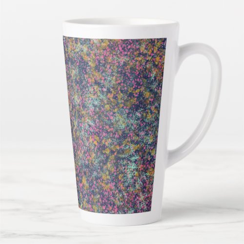 Brushstroke Watercolor Ink Splotch Latte Mug