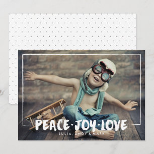 Brushstrokes of Love Holiday Photo Card