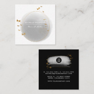 Brushstrokes Square Business Card