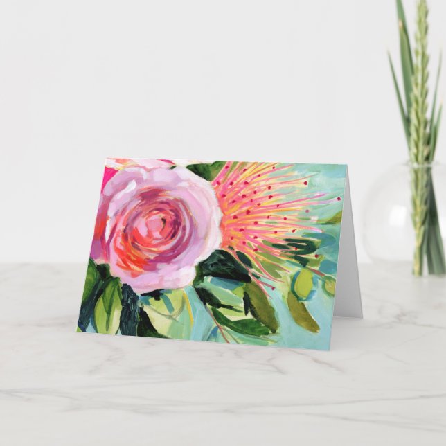 Brushy Floral I Card (Front)