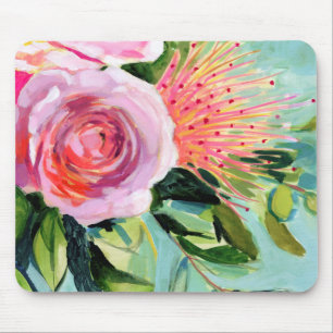 Brushy Floral I Mouse Pad