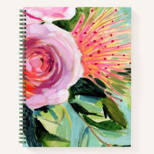 Brushy Floral I Notebook