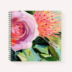 Brushy Floral I Notebook