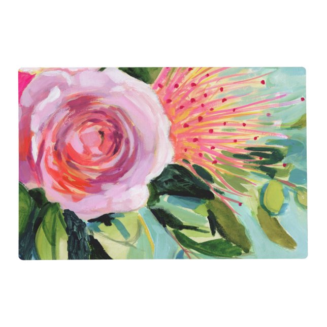 Brushy Floral I Placemat (Front)