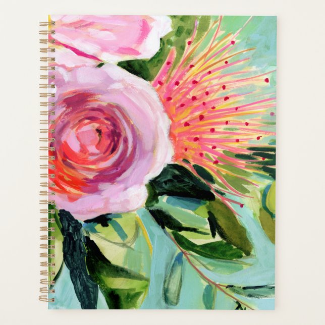 Brushy Floral I Planner (Front)