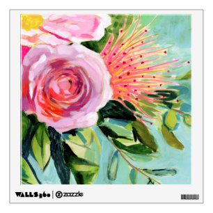 Brushy Floral I Wall Decal