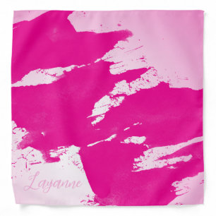 Brushy Pink Bandana