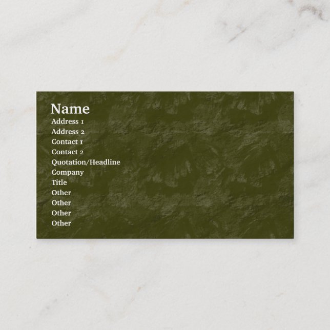 Brushy Rock Business Card (Front)