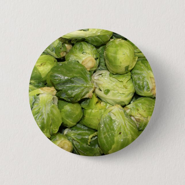 Brussel Sprouts Pinback Button (Front)
