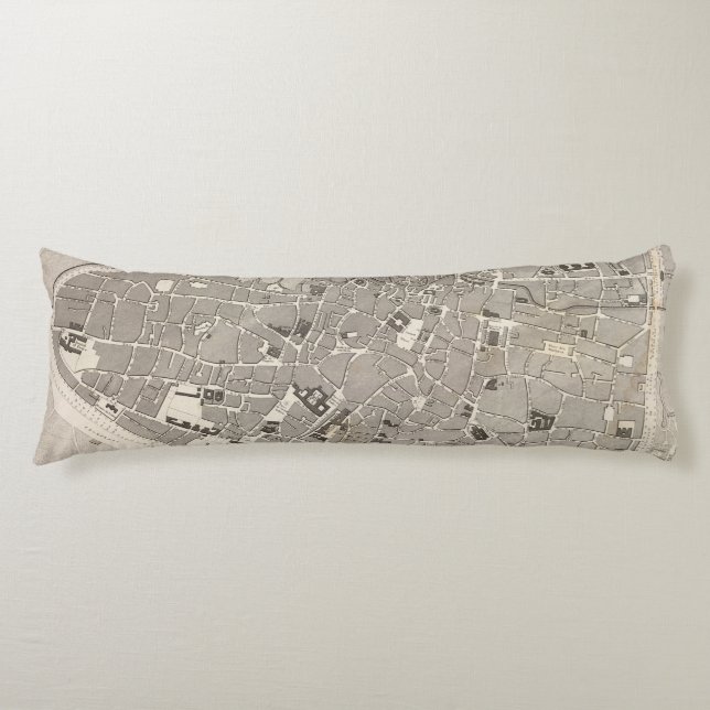 Brussels and Belgium Body Pillow (Front)