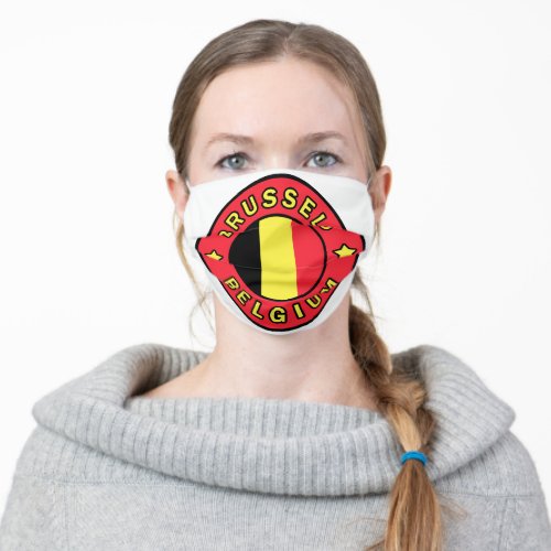 Brussels Belgium Adult Cloth Face Mask