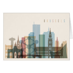 Brussels, Belgium City Skyline