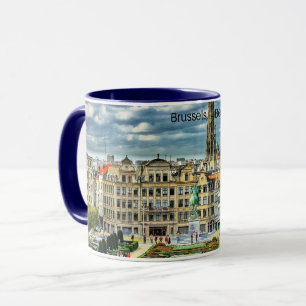 Brussels, Belgium cityscape photo Mug