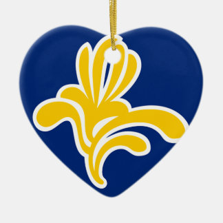 Brussels (Belgium) Flag Ceramic Ornament