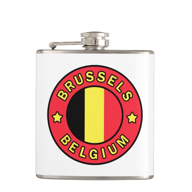 Brussels Belgium Flask (Front)