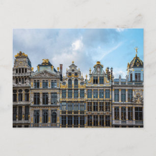 Brussels, Belgium Grand Palace Facades Postcard