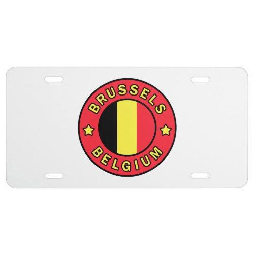 Brussels Belgium License Plate