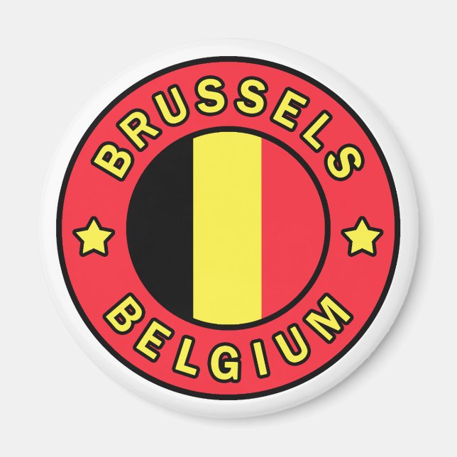 Brussels Belgium Magnet (Front)