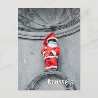 Brussels Belgium Manneken Pis photo  Postcard