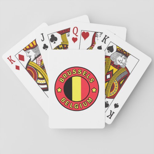 Brussels Belgium Poker Cards