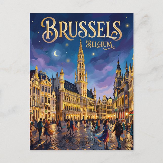 Brussels Belgium Postcard (Front)